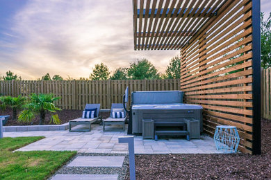 Inspiration for a modern home design remodel in Raleigh