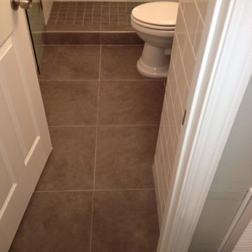 Traditional White Subway Tile Bathroom