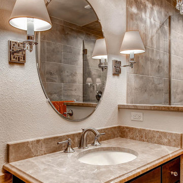Charming Designer Details for this Master Bath