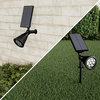 Pure Garden Outdoor LED Solar Lights-2 Pack-7 Bulb Spotlights, Cool White