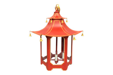 LCD2277 Red Pagoda Chandelier