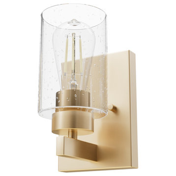 Hartland Alturas Gold With Seeded Glass 1 Light