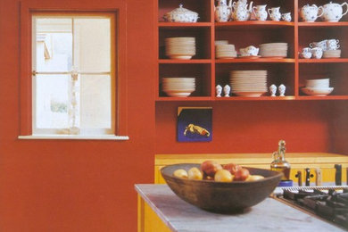 Example of an eclectic kitchen design in Other