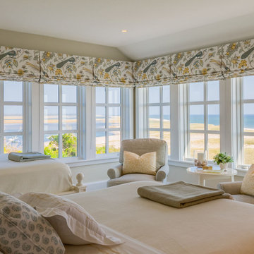 Bedroom with an Ocean View - North-by-Northeast - Custom Cape Cod Home