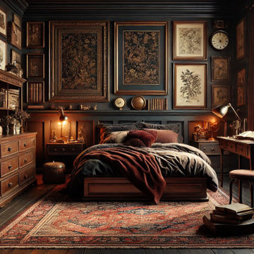 Dark Academia Bedroom
