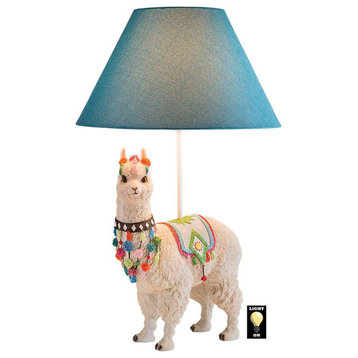 Design Toscano Andes Alpaca Of Rainbow Mountain Lamp