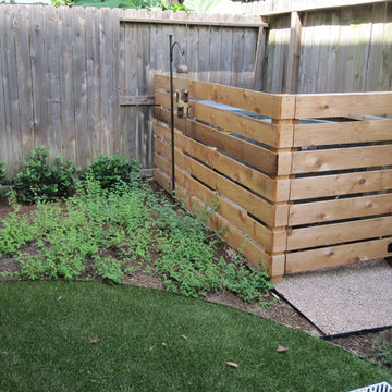 Small space turned into a highly functional garden that’s safe for a young child