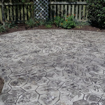 Stamped Concrete Patio & Walkway