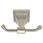 eBuilderDirect - eBuilderDirect Bathroom Accessories, Satin Nickel, Robe Hook - eBuilderDirect Bathroom Accessory sets are a functional and stylish addition to any bathroom, powder room, or laundry room. These bath sets are constructed of metal and come with all necessary mounting brackets, drywall anchors, and screws.