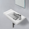 Wall Mount/Drop, Ceramic Bathroom Sink