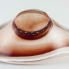 Consigned Heavy 1960s Pink Molded Art Glass Bowl