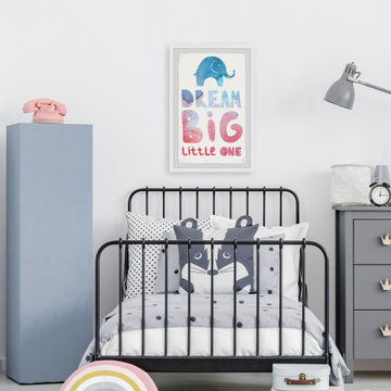 "Colorful Dream Big Little One II" Framed Painting Print