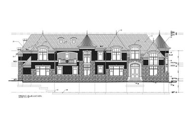 Inspiration for a contemporary home design remodel in New York