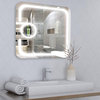 Vanity Art LED Lighted Bathroom Mirror With Touch Sensor and Magnifying Glass