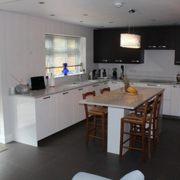 Stunning German Kitchen in Hatch End, London by Kudos Interior Designs