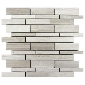 White Oak Lazy Brick Mosaic, Sample