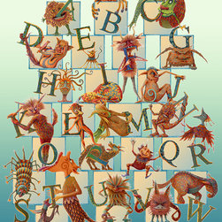 ART: "The Monster Alphabet" Poster - Wall Letters