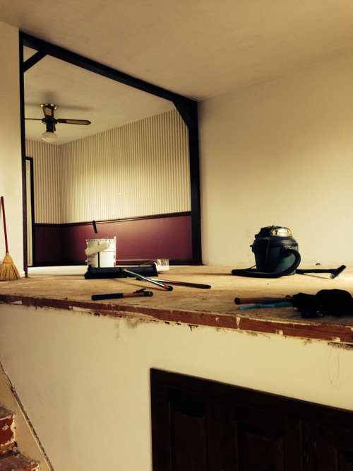 Entryway of a split foyer home.