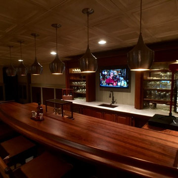 Fontana, WI – Traditional – Stained Cherry Bar Top