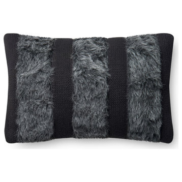 Grey 13"x21" Decorative Accent Pillow