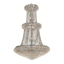 Elegant Lighting - Belenus Chrome 42-Inch 32-Light Chandelier with Swarovski Strass/Elements Crysta - Chandeliers