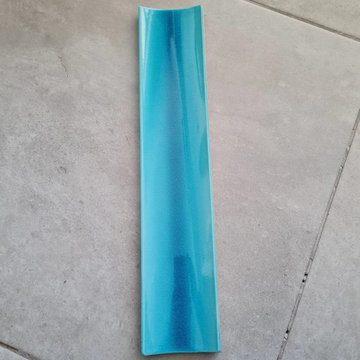 Turquoise Bar Front Corrugated Tile