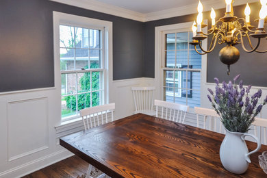 Inspiration for a craftsman dining room remodel in New York