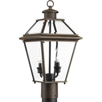 Burlington 2-Light Post Lantern, Antique Bronze