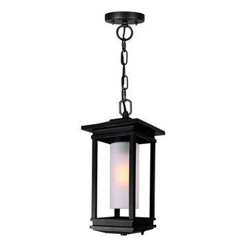 Granville 1-Light Black Outdoor Hanging Light