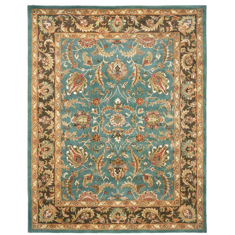 Heritage Brown/Blue Area Rug HG812B - 4' x 6'