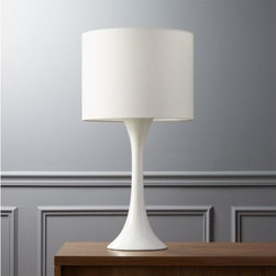 ada II white table lamp | CB2 - Table Lamps