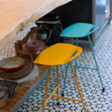 Kitchen cement tile floor