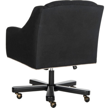 Salazar Desk Chair - Black, Taupe