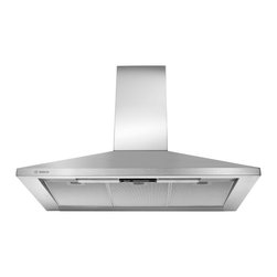 Bosch 300 Series 36" Wall Mount Chimney Hood, Stainless Steel | DKE9365AUC - Range Hoods And Vents