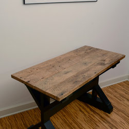 Reclaimed Oak Wood Console Entryway Table - Console Tables