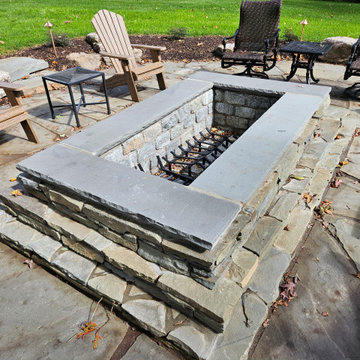 Large Fire pit space looking over Cattail Creek Golf Course