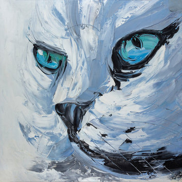 Blue Eyes Wall Art, 24"x24"