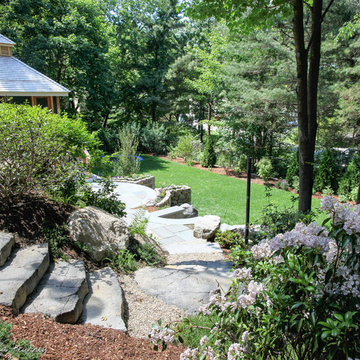 Hillside Garden with Gazebo & Terraced Patios