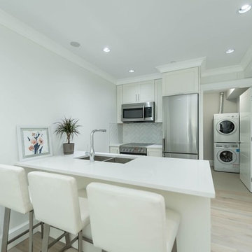 White Sleek Interior Custom Home