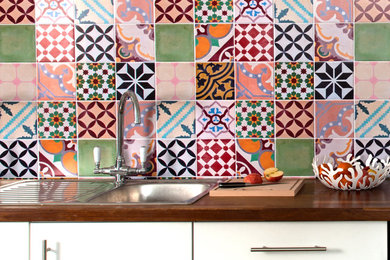 Victorian Tile Moulded Panel for Kitchen