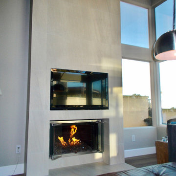 Contemporary Living Room Renovation, Marina Hills, CA