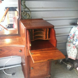 Antique Vanity/Secretary 1920s-unique - Makeup Mirrors