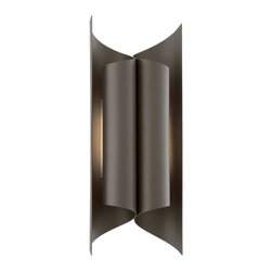 Troy Lighting Kinetic LED 19" Outdoor Sconce in Bronze - Wall Sconces