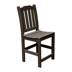 Highwood USA - Lehigh Counter-Height Side Chair, Weathered Acorn - Outdoor Bar Stools And Counter Stools