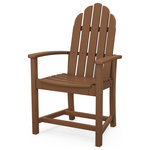 Polywood - Polywood Classic Adirondack Dining Chair, Teak - Outdoor dining should be the perfect blend of casual and comfortable. The POLYWOOD Classic Adirondack Dining Chair serves up equal portions of both. Available in a variety of attractive, fade-resistant colors, this classic chair is built to last and look good for years to come. It's made in the USA with solid POLYWOOD lumber that has the look of real wood without the maintenance wood requires. That means no painting, staining or waterproofingever. And it's backed by a 20-year warranty so you don't have to worry about it splintering, cracking, chipping, peeling or rotting. It's also durable enough to withstand nature's elements, as well as resist stains, corrosive substances, salt spray and other environmental stresses.