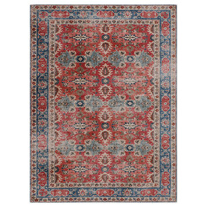 Rugsmith Terracotta Machine Tufted Mona Area Rug Red 5' x 7'