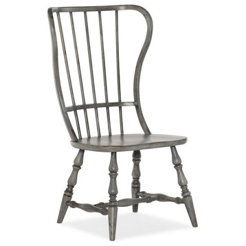 Ciao Bella Spindle Back Side Chair, Speckled Gray