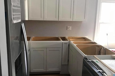 Kitchen - coastal kitchen idea in Other
