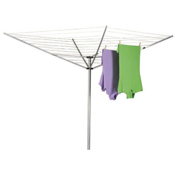 Household Essentials® 1600 Aluminum Umbrella Outdoor Clothes Dryer, 165'