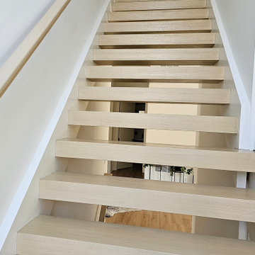Project #111 | Open-Riser Staircase with Glass Panel Detail